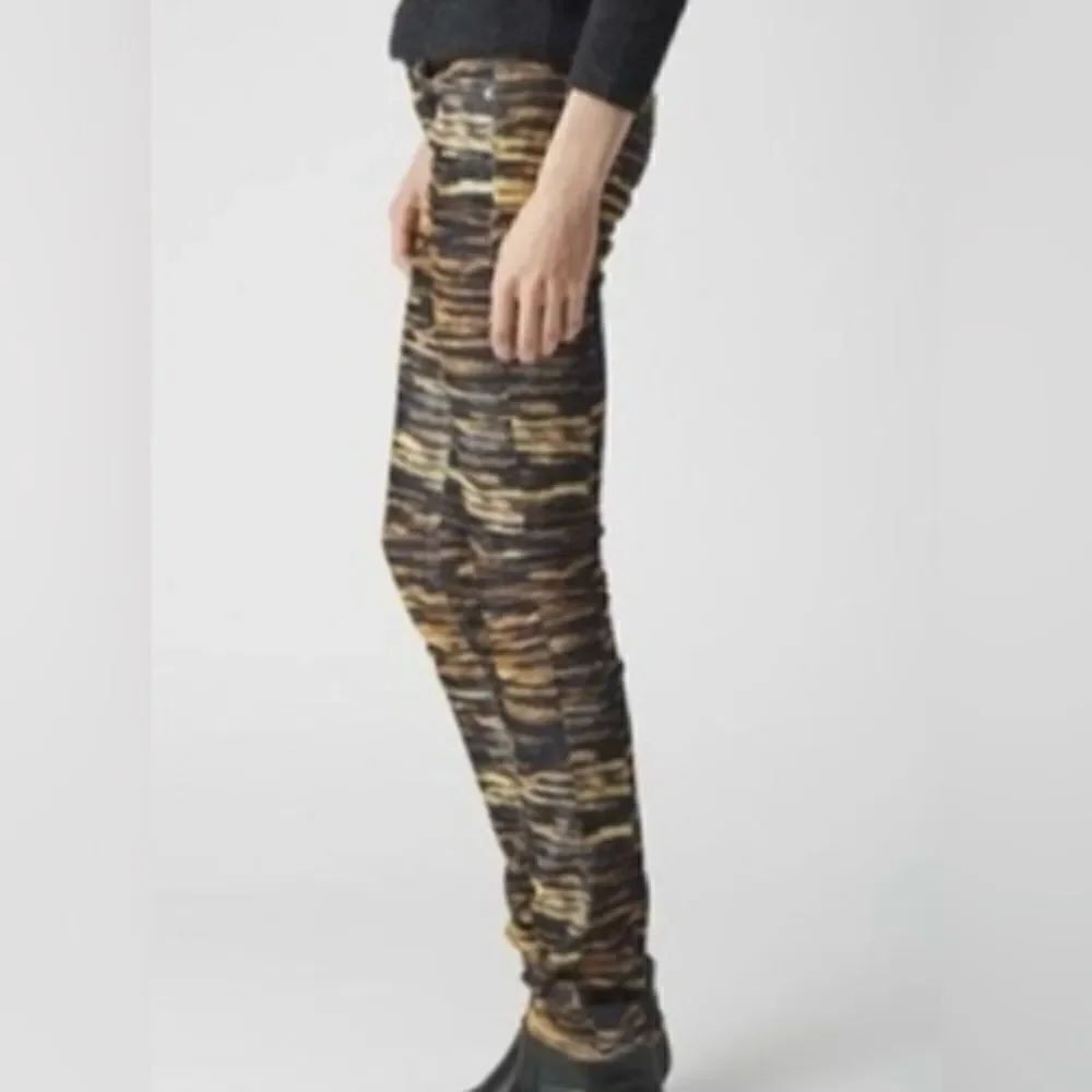 𝅺Isabel Marant Etoile tiger pants cropped dress bottom animal print y2k trouser